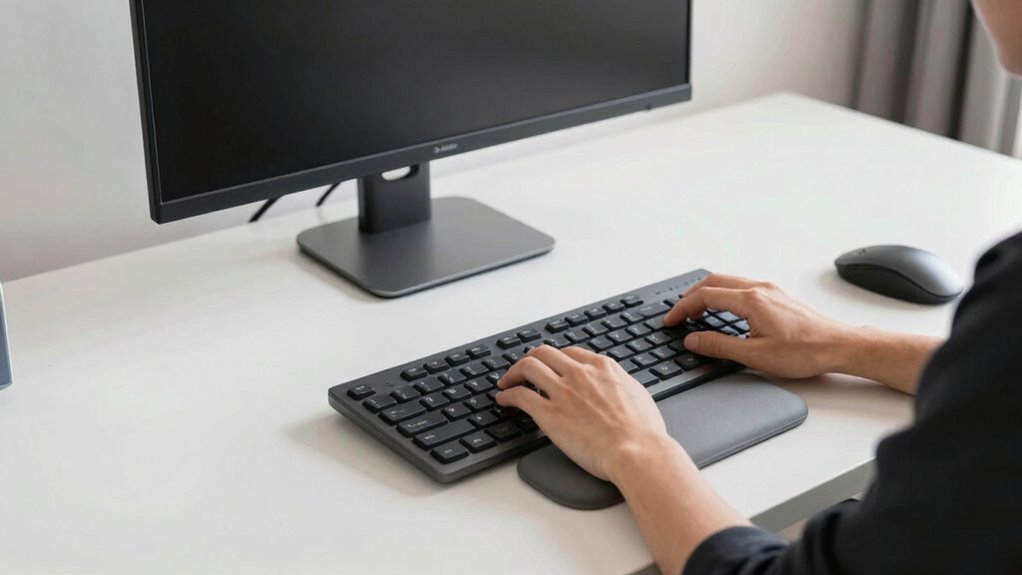 ergonomic setup prevents strain