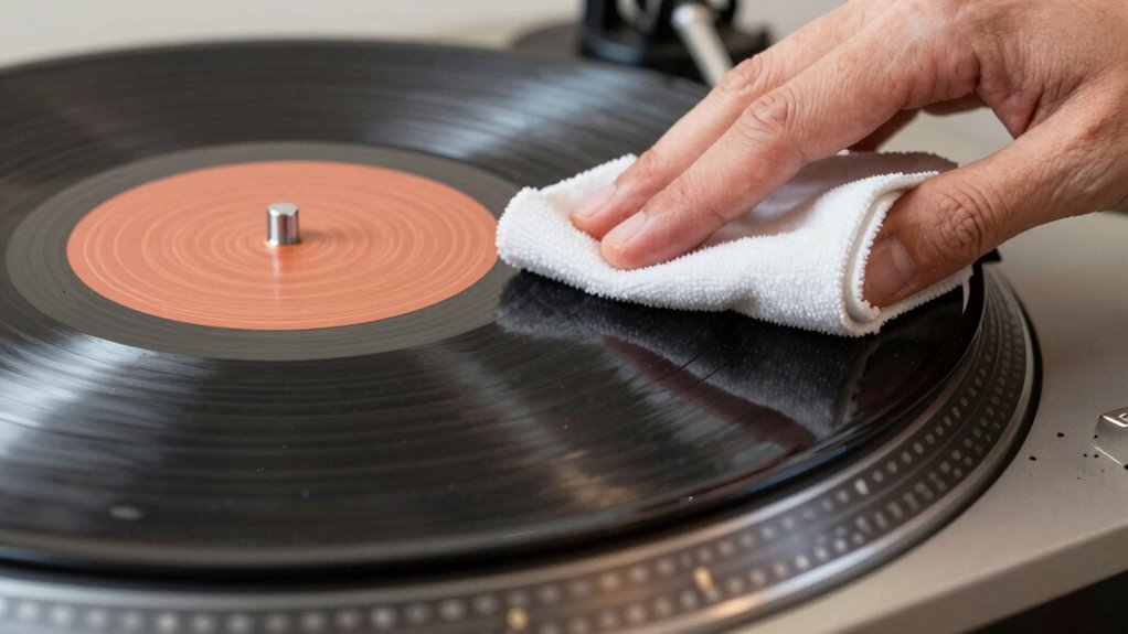 gentle brushing and cleaning