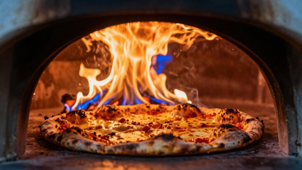 high heat enhances crust flavor