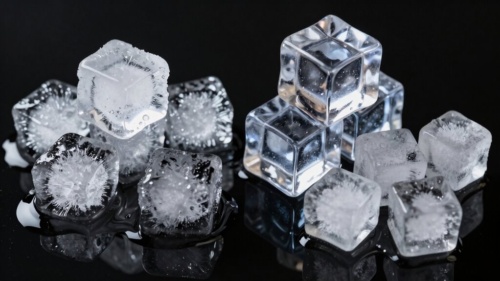 ice types differ in size