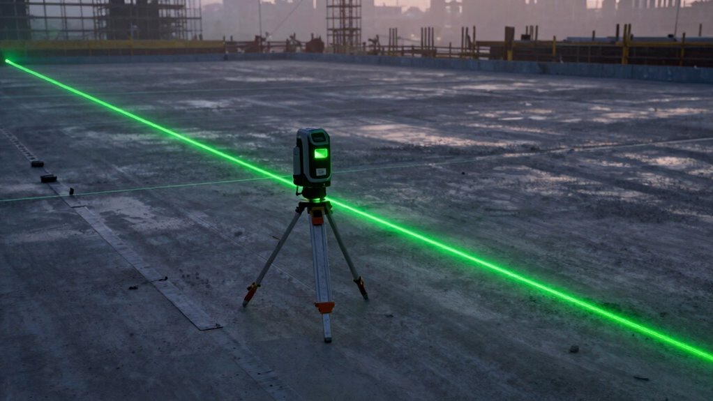 laser level self leveling range