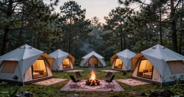 luxury six person tents