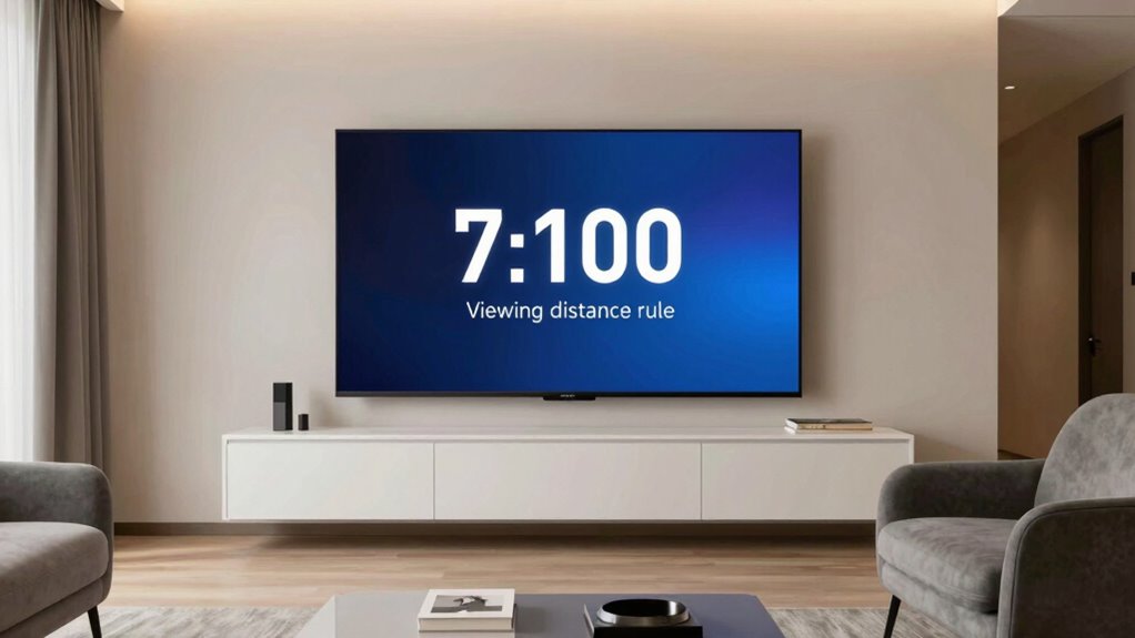 match tv size to room