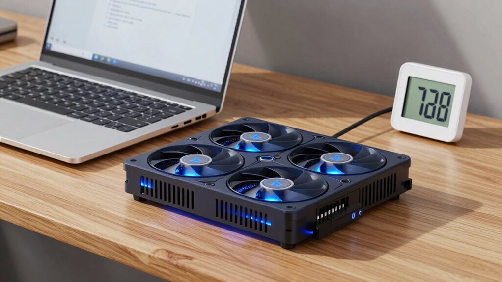 monitor temperature and airflow