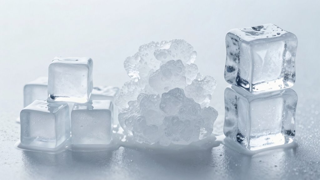 nugget and clear ice