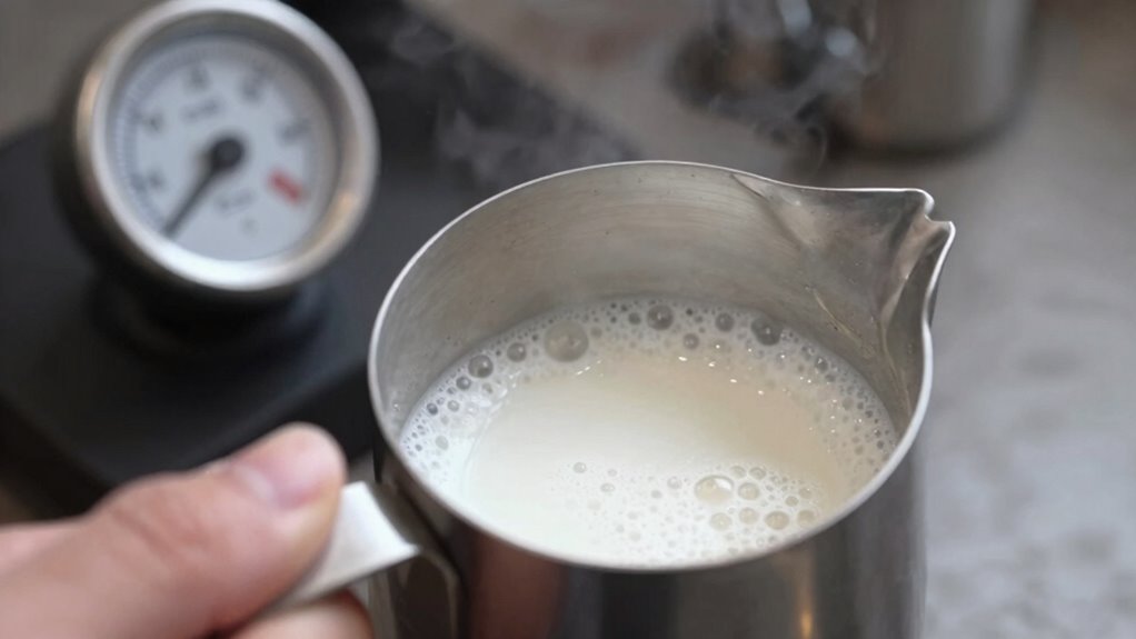 proper milk temperature and tools