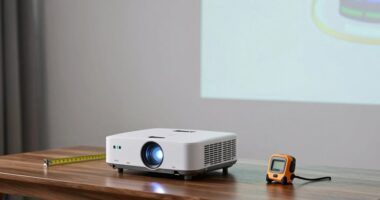 simple projector distance guide