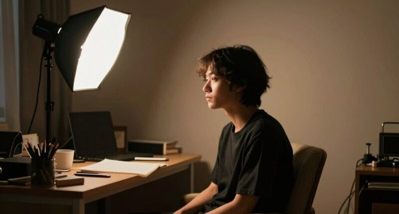 small room three point lighting