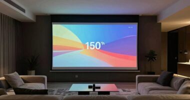 top 150 inch motorized screens