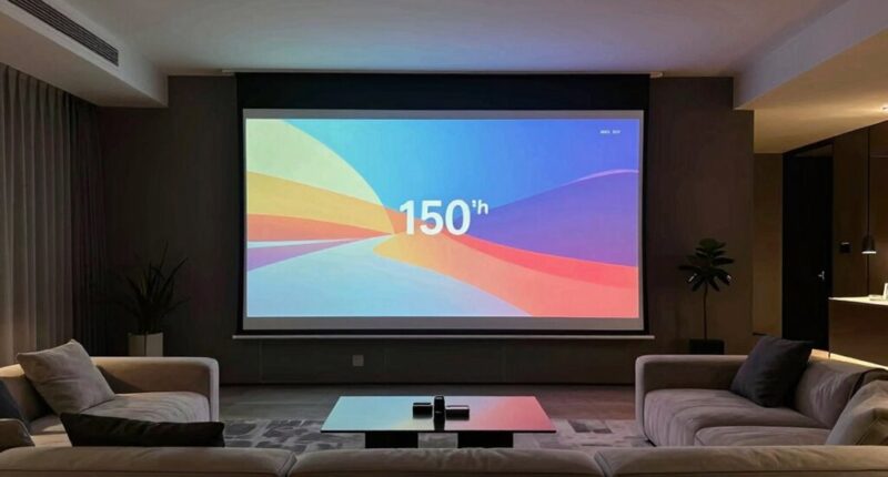 top 150 inch motorized screens