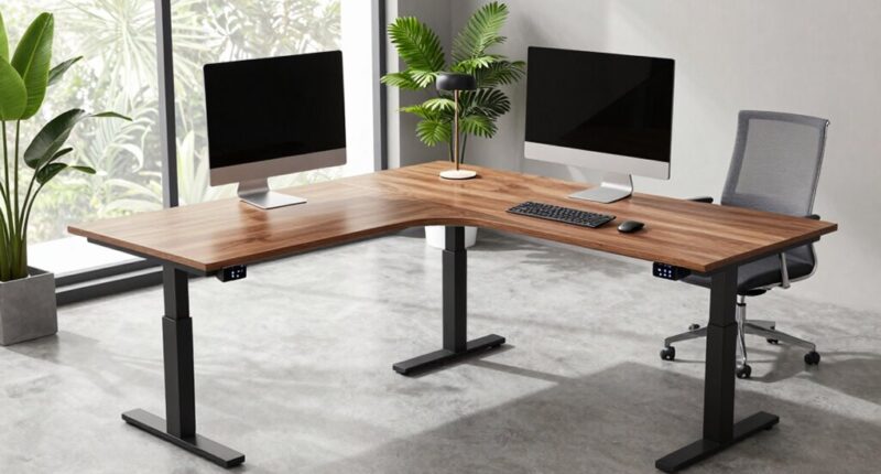 top l shaped desks