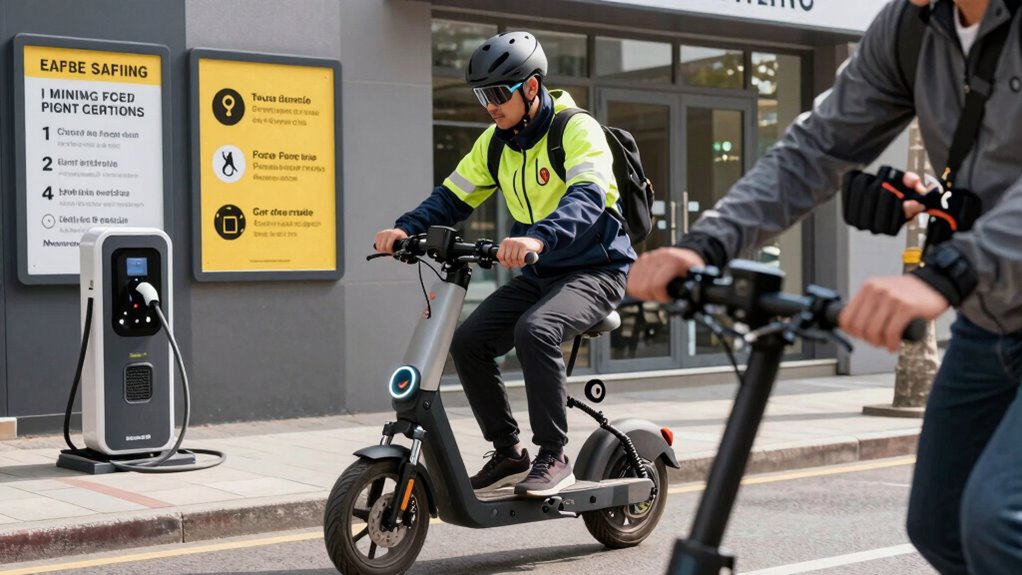 wear helmet and reflective gear