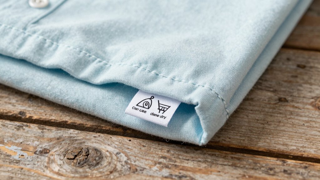 care symbols softener drying