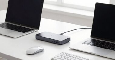dual computer workspace organization