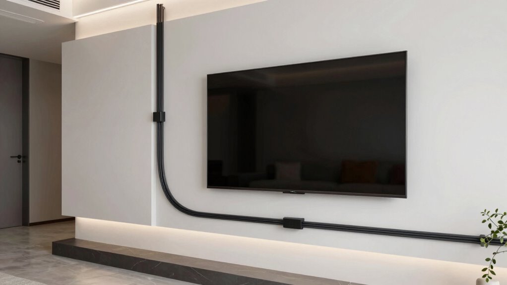 hidden cables neat setup