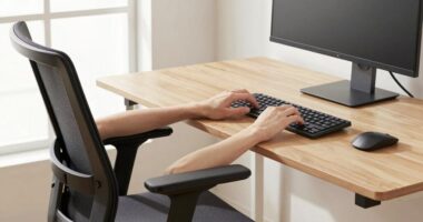 proper ergonomic workspace setup