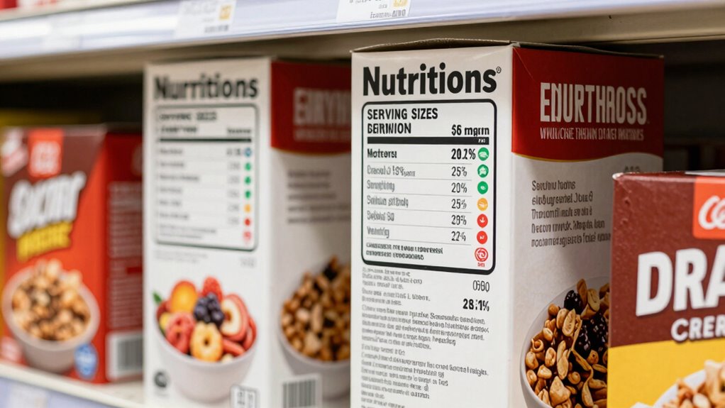 read labels watch serving sizes