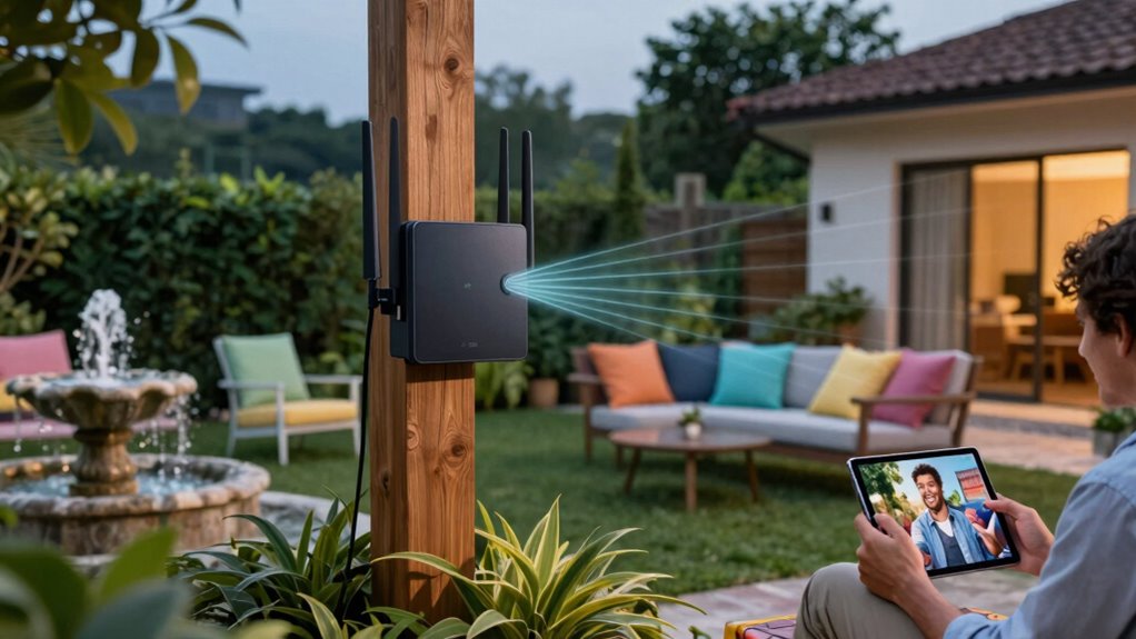secure outdoor wi fi coverage