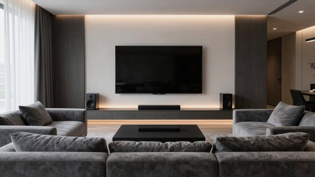 soundproofed cinematic sound environment