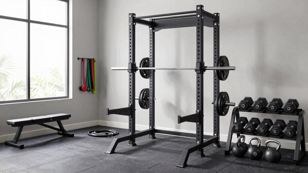 versatile space efficient gym setup