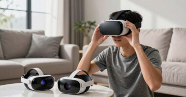 Through-the-lens Comparison: VIVE Pro Eye Stock Fresnel Vs GearVR Lens Mod Vs VIVE XR Elite
