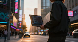 A Walkable ASCII Cyberpunk City In One HTML File [Video]